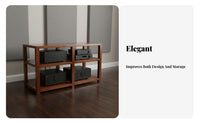 Solid Wood Amplifier Stand Simple and Elegant Multi-Tier Stereo Component Rack Modern Contemporary Residence Theater Equipment Shelf