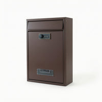 Outdoor Wall-Mounted Mailbox with Combination Lock Secure Wall-Mounted Mailbox Security Letterbox Easy Installation for Homeowners, Porch, Entryway, Gate