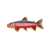 Lifelike Intricacy Realistic Aquatic Creature Brooch Commemorative Gift Aquatic Creature Enamel Pin for Anglers, Fishermen