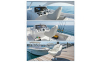 Pilot's Bucket Seat High-Back Helmsman Seat Extended-Use Comfort for Captains, Anglers, Yachts