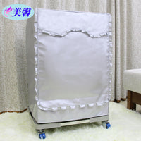 Silver-Coated Oxford Fabric Washing Machine Cover for Front Loaders, Waterproof, Sunproof, Dustproof