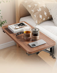 Foldable Bedside Shelf Organizer for Books, Cups, and Glasses
