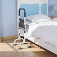 Adjustable Get up Assist Frame Sturdy Bedside Stand Assist Rail Freestanding Bed Safety Handle Long-Lasting Carbon Steel Grab