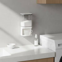 Wall Mounted Laundry Scoop Box Large Capacity Press Type Dispenser