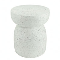 Pedestal Side Table Flat Tabletop Small Side Table Sturdy for Beside Sofa