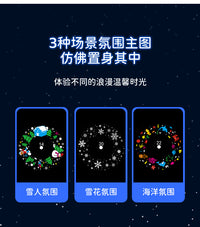 LED Snowflake Projector Light with 16 Patterns for Christmas and Halloween
