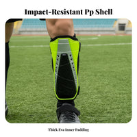 Ventilated Impact-Absorbing Shin Guards Breathable EVA Cushioning Soccer Shin Guards Long-Lasting Shielding Sports Gear