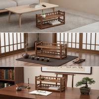 Desktop Storage Organizer Space-Saving Desktop Shelf with Two Tiers Sturdy