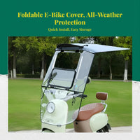 Electric Bike Rain Cover, Folding, Retractable, Waterproof Sun Protection, Detachable, Outdoor Universal