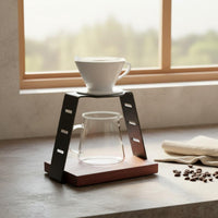 Coffee Station Bracket Stable Platform Wood Base Neat Setup for Office