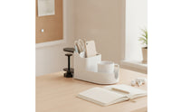 Desk-Side Organizer with Cup Holder Compact Clamp-on Desk Organizer Long-Lasting