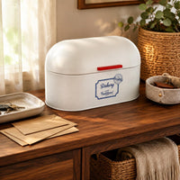 Dustproof Bread Box Retro Design Countertop Breadbox for Entryway, Desk