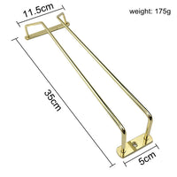 Cross-border Supply Wine Glass Rack Iron Gold-Plated Cup Rack Hanging Goblet Holder