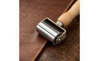 Leather Rolling Press Edge Roller Heavy Duty Leather Edge Roller Wear-Resistant Tool for Leathercrafters, Hobbyists, Leathercraft, Woodcraft, Workshop