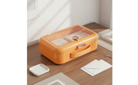 Passport Storage Box Large Capacity Portable File Case Dustproof for Travel