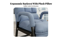 Adjustable Padded Floor Lounger Foldable Design Folding Recliner Space-Saving