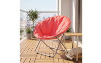 Moon Chair Foldable Saucer Chair Foldable Seat for Balcony, Office Breaks