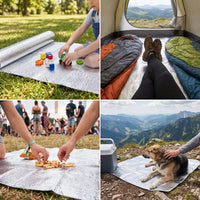 Outdoor Camping Double-Sided Aluminum Film Moisture-Proof Mat for Tent & Picnic
