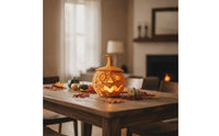 Pumpkin with Jack-O'-Lantern Face Halloween Woven Jack-O'-Lantern Woven Pumpkin Rustic Tabletop Ornament Braided for Entryway