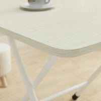 Space-Saving Square Folding Table Compact Foldable Table Portable Non-Slip for Small Apartment