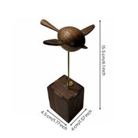 Wooden Bird Figurine Handmade Wood Bird Figurine Gift Idea for Desktop, Women