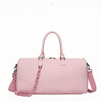 Detachable Shoulder Strap Crocodile Embossed Duffel Water-Resistant Crocodile Embossed Duffel Bag Zippered