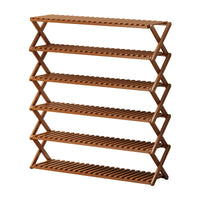 Bamboo Shoe Rack, 3-Tier, No Installation, Foldable