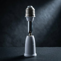Bulb Holder for E27 Lamp with Flexible Gooseneck, Adjustable E27 to E27 Adapter for Directional Lighting, Heat Resistant up to 80°C, Swivel Base