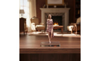 Walking Girl Figurine High Intricacy Resin Mini Figure