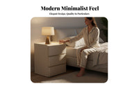 Nightstand with Drawers and Shelf Sintered Stone Top for Hallway, Students