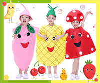 Children's Fruit and Vegetable Costume for Kindergarten Performance and Halloween Pumpkin Stage Outfit