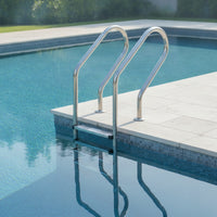 Stainless Steel Pool Ladder Non-Slip Pool Ladder with Handrails Polished
