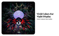 Lighted Halloween Arachnid Decoration | Oversized 2.4m Design, bright Red and Black Legs, Inflatable arachnid, for Lawn