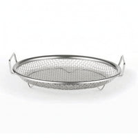 Mesh Draining Basket Low-Profile Oil Strainer with Handles Rust-Proof for Frying