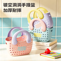 Dopamine Laundry Basket with Handle for Dormitory and Bathroom Storage
