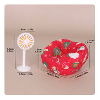 Scene Prop Miniature Beanbag and Fan Set 1:12 Scale Furniture Set for Collectors, Hobbyists, Miniature Scene
