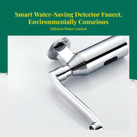 Touchless Automatic Detector Faucet, Wall-Mounted Infrared movement detector, Water-Saving Bathroom Sink Tap