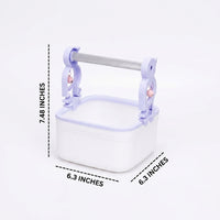 Parrot Perch Stand and Bird Training Station with Food Bowls, Desktop Bird Perch with Flat Tray Base and Play Accessories for Pet Training