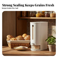 Airtight Seal Rice Dispenser Moisture-Proof Rice Storage Bin Dustproof for Countertop, Pantry, Narrow Areas