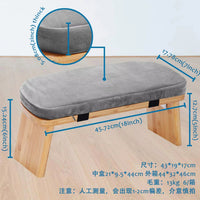 Cross-border embroidered detachable yoga stool meditation stool home kneeling stool bamboo wooden prayer stool