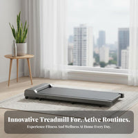Quiet Operation Compact Walking Machine LED Display Portable Walking Treadmill Shock Absorption Foldable Electric Treadmill High Weight Capacity for Beginners, Apartment
