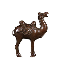 Pure Copper Camel Figurine Desert Ship Double-Hump Camel Home Decor Craft Gift