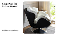 Morelaxationrn rotating Tub Chair Luxury relaxationsign Accent Seat Padrelaxationd Cushioning Ergonomic for Bedroom