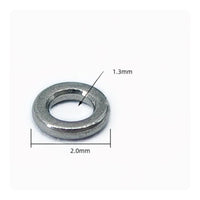 100 Pieces Fishing O-Loop Polished Finish Fly Fishing Tippet Loop for Anglers