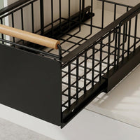 Kitchen Organizer 40cm Deep, Powder-Coated Drawer Unit, Extendable Cabinet Basket, Under-Sink Storage Rack