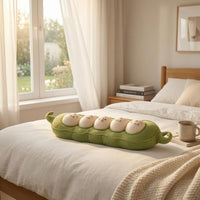 Pea Pod Body Pillow Filling Accents Pea Pillow Ergonomic Design Sleep Accessory for Bed