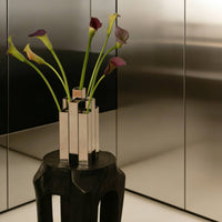 Stainless Steel Vase High-End Look Mirror Vase for Bedroom