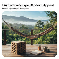 cumulusShaped End Table Weather Resistant Exteriordoor Furnishing Modern Design Space Saving for Guesthouse Owners, Garden