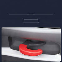 2 Pieces Snap-on Towing Hook Cover Decorative Car Accessory Easy Installation