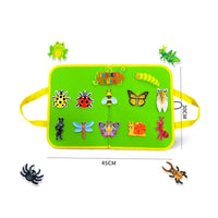 Busy Book Quiet Travel Toy Self-Directed for Airplane, Home, Toddlers